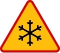 Znak A-32 oszronienie jezdni