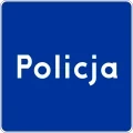 Znak D-21a Policja