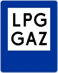 Znak D-23a stacja paliwowa tylko z gazem do napędu pojazd&oacute;w