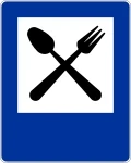 Znak D-28 restauracja