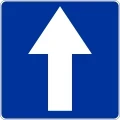 Znak D-3 droga jednokierunkowa