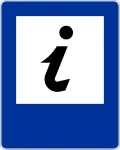 Znak D-34 punkt informacji turystycznej