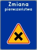 Znak D-48 zmiana pierwszeństwa