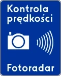 Znak D-51 automatyczna kontrola prędkości