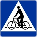 Znak D-6a przejazd dla rowerzyst&oacute;w