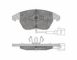Klocki hamulcowe - komplet