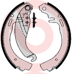 Zestaw szczęk hamulcowych