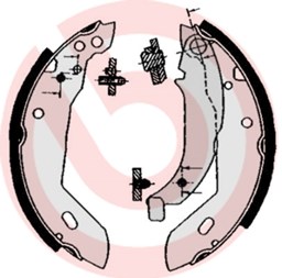 Zestaw szczęk hamulcowych