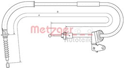 Linka hamulca ręcznego