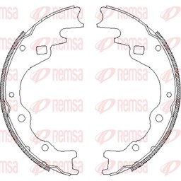 Szczęki hamulcowe - komplet