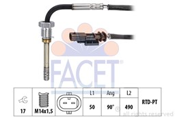 czujnik, temperatura spalin