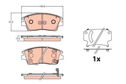 Klocki hamulcowe - komplet