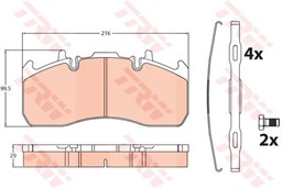 Klocki hamulcowe - komplet