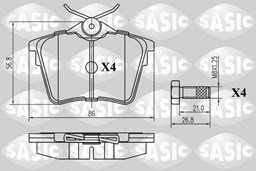 Klocki hamulcowe - komplet