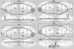 Klocki hamulcowe - komplet