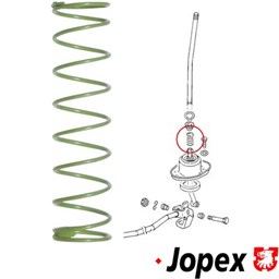 Sprężyna napinająca, dźwignia przełączająca