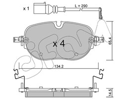 Klocki hamulcowe - komplet