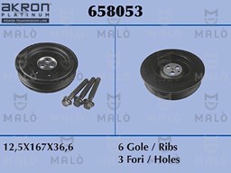 Koło pasowe, wał korbowy