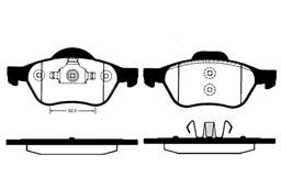 Klocki hamulcowe - komplet