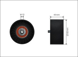 Rolka napinacza, pasek klinowy wielorowkowy