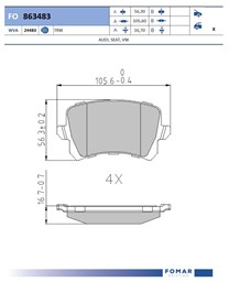 Klocki hamulcowe - komplet