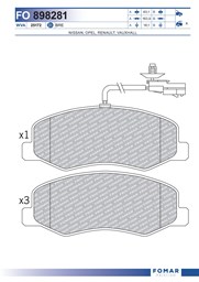 Klocki hamulcowe - komplet
