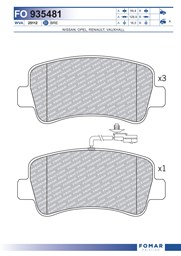 Klocki hamulcowe - komplet
