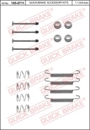 Zestaw montażowy szczęk hamulcowych hamulca postojowego